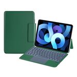 X3125-6D Custodia con tastiera Bluetooth magnetica sottile integrata con retroilluminazione per iPad Air 2022 / Air 2020 10.9 / Pro 11 2018/2020/2021/2022 (verde)