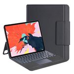 Custodia in pelle per tastiera Bluetooth J3129 per iPad Pro 12.9 2022/2021/2020/2018 (nera)