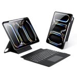 Custodia magnetica per tablet con tastiera Bluetooth wireless per iPad Pro 13 2024 DUX DUCIS DK serie (nero)