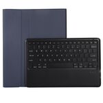 Per iPad Pro 13 2024 A13B Custodia tablet in pelle con tastiera touch Bluetooth ultrasottile staccabile con slot per penna (blu scuro)