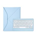 Z098B Custodia per tablet in pelle con tastiera Bluetooth e slot per penna per iPad Air 11 2025/2024/2022/2020 (azzurro cielo)
