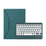 Case tablet in pelle bluetooth a penna a penna Z102B per iPad 10.2 2021/2020/2019 (verde)