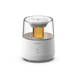 Diffusore di aromaterapia Raindrop Candlelight Umidificatore d'aria con luci colorate Spina UE Bianco