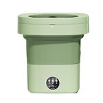 Mini lavatrice pieghevole completamente automatica con funzione di disidratazione, dimensioni: spina UK (verde)