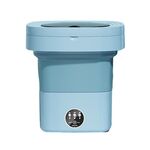 Mini lavatrice pieghevole completamente automatica con funzione di disidratazione, dimensioni: spina AU (blu)