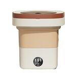 Mini lavatrice pieghevole completamente automatica con funzione di disidratazione, dimensioni: spina AU (giallo)