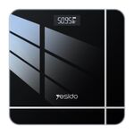 Bilancia elettronica intelligente Yesido MG09, dimensioni: 26x26x2,35 cm (nero)