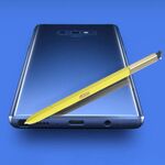 Penna stilo portatile ad alta sensibilità senza Bluetooth per Galaxy Note9 (giallo)
