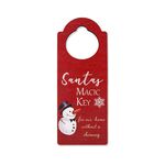 Ciondoli per maniglie delle porte di Natale, decorazione per porte per feste di Natale (pupazzo di neve)
