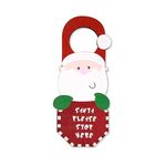 Ciondoli per maniglie delle porte di Natale, decorazione per porte per feste di Natale (Babbo Natale)