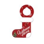 Ciondoli per maniglie delle porte di Natale, decorazioni per porte per feste di Natale (calzini)