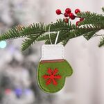 Decorazioni natalizie in tessuto non tessuto, pendenti per albero di Natale, specifiche: guanti
