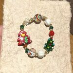 Braccialetto di perline di Natale Atmosfera festiva Gioielli dal design versatile e squisito, stile: albero di Natale