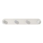 4 ganci adesivi resistenti senza traccia, senza chiodi, appendiabiti da parete per bagno (bianco)