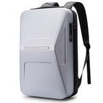 BANGE BG-3005 Zaino rigido da uomo, borsa a tracolla personalizzata per laptop (argento)