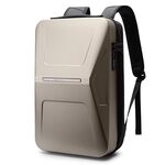 BANGE BG-3005 Zaino rigido da uomo, borsa a tracolla personalizzata per laptop (oro titanio)