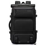 BANGE BG-1810 Borsa a tracolla da viaggio, grande capacità, leggera, multifunzionale (nero)
