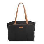 BANGE BG-6803 Borsa da viaggio per donna Borsa per laptop digitale Borsa a mano di grande capacità (nera)