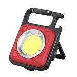 E-SMARTER W5134 Mini LED Glow Torch Luce forte Portachiavi portatile (rosso)