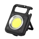 E-SMARTER W5134 Mini LED Glow Torch Luce forte Portachiavi portatile (nero)