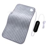 Cuscinetto riscaldante elettrico 40x76cm con 9 impostazioni di calore, 4 livelli di timer (spina UE)