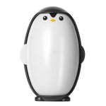 Rimuovi pelucchi Penguin Lavabile Adesivo per la pulizia della casa Semplice spazzola per rimuovere i peli dai vestiti (nero)