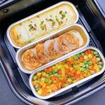 5 pezzi/confezione Friggitrice ad aria Scatola di latta rettangolare Foglio di alluminio antiolio Set di vassoi raccogli gocce per barbecue