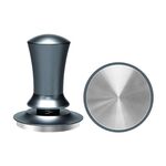 Scala orizzontale costante pressione macinacaffè allungamento polvere pressa martello, stile: argento blu fondo piatto (51 mm)