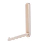 Appendiabiti pieghevole per balcone, senza foratura, organizer per clip (bianco)