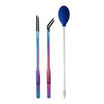 Pinzette per l'alimentazione degli animali domestici, pinzette per rettili, clip per l'alimentazione degli animali domestici, strumento per l'acquascape, stile: colore titanio, 3 pezzi