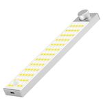 Lampada LED per armadietto con sensore di movimento magnetico, ricaricabile, 128 LED, 3 temperature di colore XN01