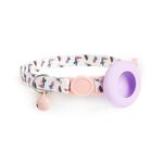 Per Airtag Tracker Custodia protettiva Collare per gatti Localizzatore GPS Custodia protettiva con campanello (Pappagallo ananas)