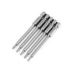 WEILIGU 5 pezzi 50mm T9 magnetico S2 pneumatico aria punta trapano elettrico testa fiore di prugna con foro centrale