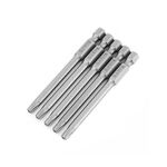 WEILIGU 5 pezzi 50mm T25 magnetico S2 pneumatico aria punta trapano elettrico testa fiore di prugna con foro centrale
