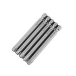WEILIGU 5 pezzi 50mm T40 magnetico S2 pneumatico aria punta trapano elettrico testa fiore di prugna con foro centrale