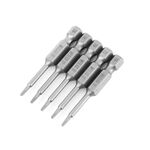 WEILIGU 5 pezzi 75mm T6 magnetico S2 pneumatico aria punta trapano elettrico testa fiore di prugna con foro centrale