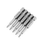 WEILIGU 5 pezzi 75mm T9 magnetico S2 pneumatico aria punta trapano elettrico testa fiore di prugna con foro centrale