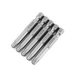 WEILIGU 5 pezzi 75mm T30 magnetico S2 pneumatico aria punta trapano elettrico testa fiore di prugna con foro centrale