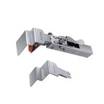 Morsetto per cassetto rapido in acciaio inossidabile RUITOOL Morsetti per fissaggio telescopici regolabili per lavorazione del legno, specifiche: piccola clip ad arco + 1 piastra per clip ad arco grande