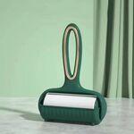 Rullo per pelucchi Spazzola per la rimozione dei peli di animali domestici strappabile con 3 ricariche (verde)