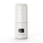Scalda biberon portatile wireless da 18000 mAh e 400 ml, con temperatura regolabile, thermos da viaggio, ricarica rapida di tipo C.