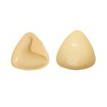 Inserti in silicone ispessito bifacciale che raccolgono coppette assorbilatte triangolari, taglia: S/A (colore pelle bianca con riquadro arancione)