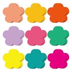 5 set da 9 pezzi/confezione di ritagli di carta floreali colorati per decorazioni di bacheche per aule, sfondo per feste primaverili, progetti artigianali fai da te 8,8 x 8,8 cm