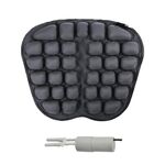 IN-SC003 Cuscino del sedile traspirante per airbag gonfiabile per ufficio auto, stile: Gonfiabile elettrico ad acqua a doppio uso (nero)