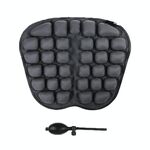IN-SC003 Cuscino sedile airbag gonfiabile per ufficio auto, stile: gonfiaggio manuale (nero)