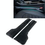 Una coppia universale per seggiolino auto Catcher Gap Console Filler Seat Side Pocket Organizer Catcher Sacchetti di stoccaggio per fessure del sedile a prova di perdite (nero)