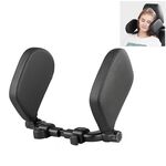 Poggiatesta per seggiolino auto Cuscino per collo auto Poggiatesta laterale per dormire per bambini e adulti (nero)