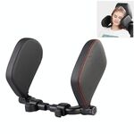 Poggiatesta per seggiolino auto Cuscino per collo auto Poggiatesta laterale per dormire per bambini e adulti (nero rosso)