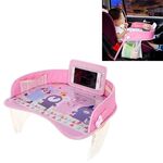 Tavolo da pranzo impermeabile per bambini Organizer per giocattoli Vassoio di sicurezza per bambini Supporto per pittura turistica con borsa trasparente touch screen (mano nella mano)