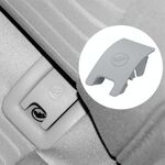 Cover isofix per bambini posteriori auto per Audi A6 2013-2018 (grigio)